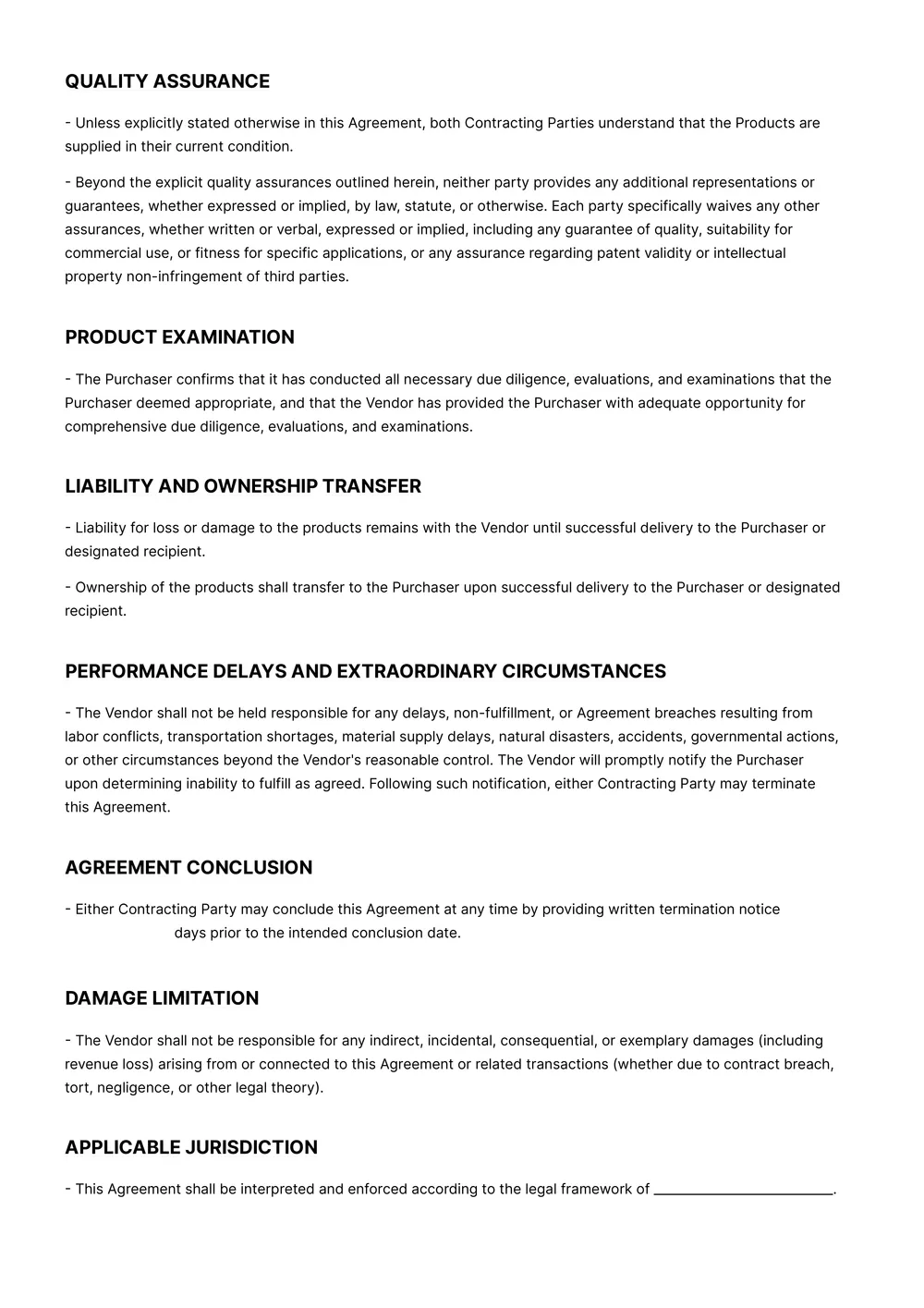 sale-contract form