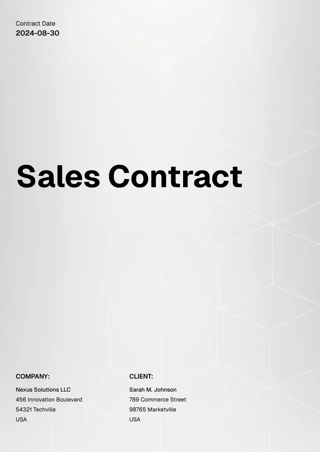 sales-contract form