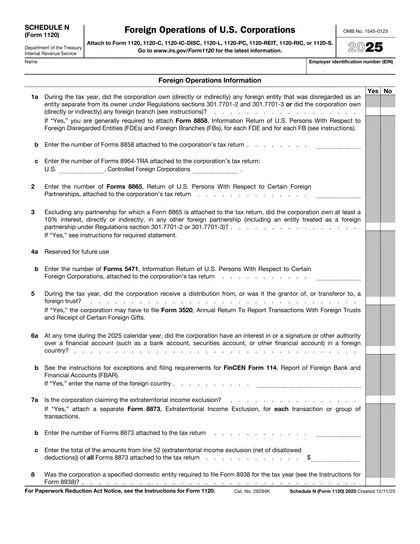 schedule-n-1120 form
