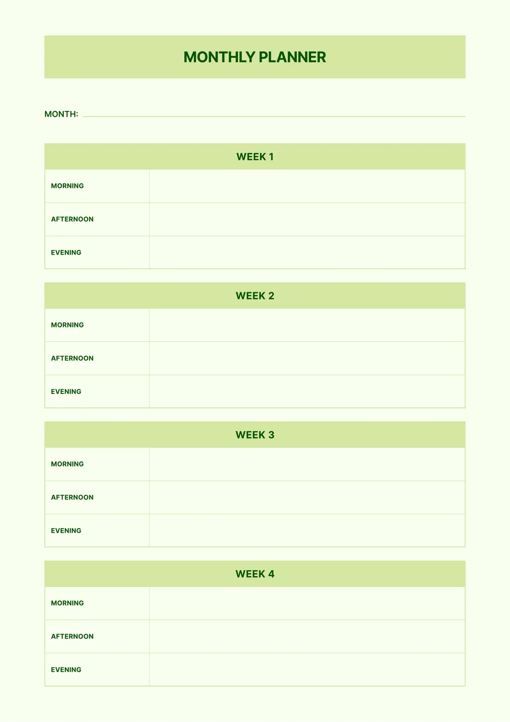schedule form