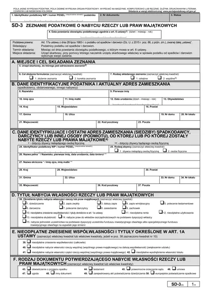 sd-3 form