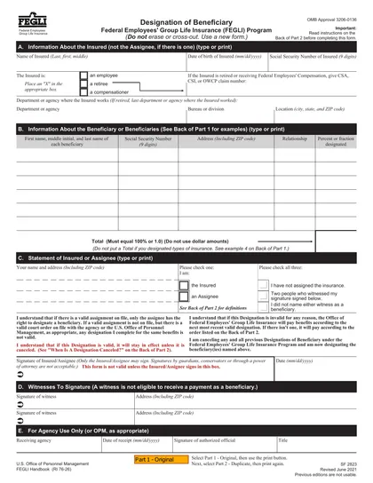 sf-2823 form