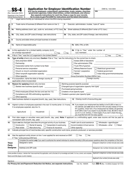 ss-4 form