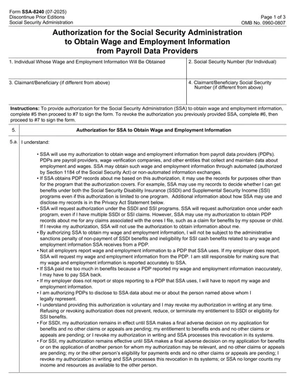 ssa-8240 form