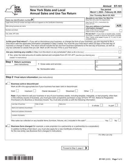 st-101 form