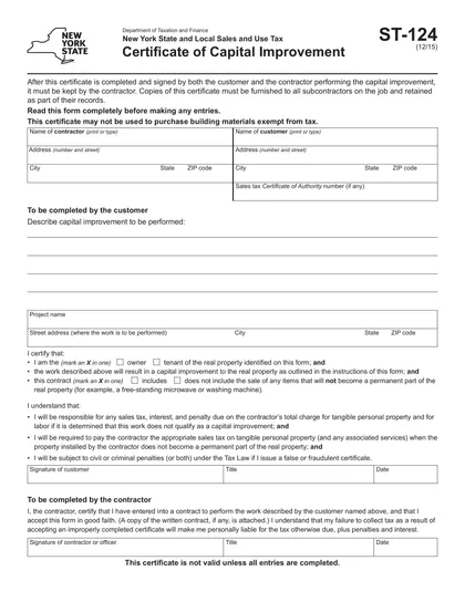 st-124 form