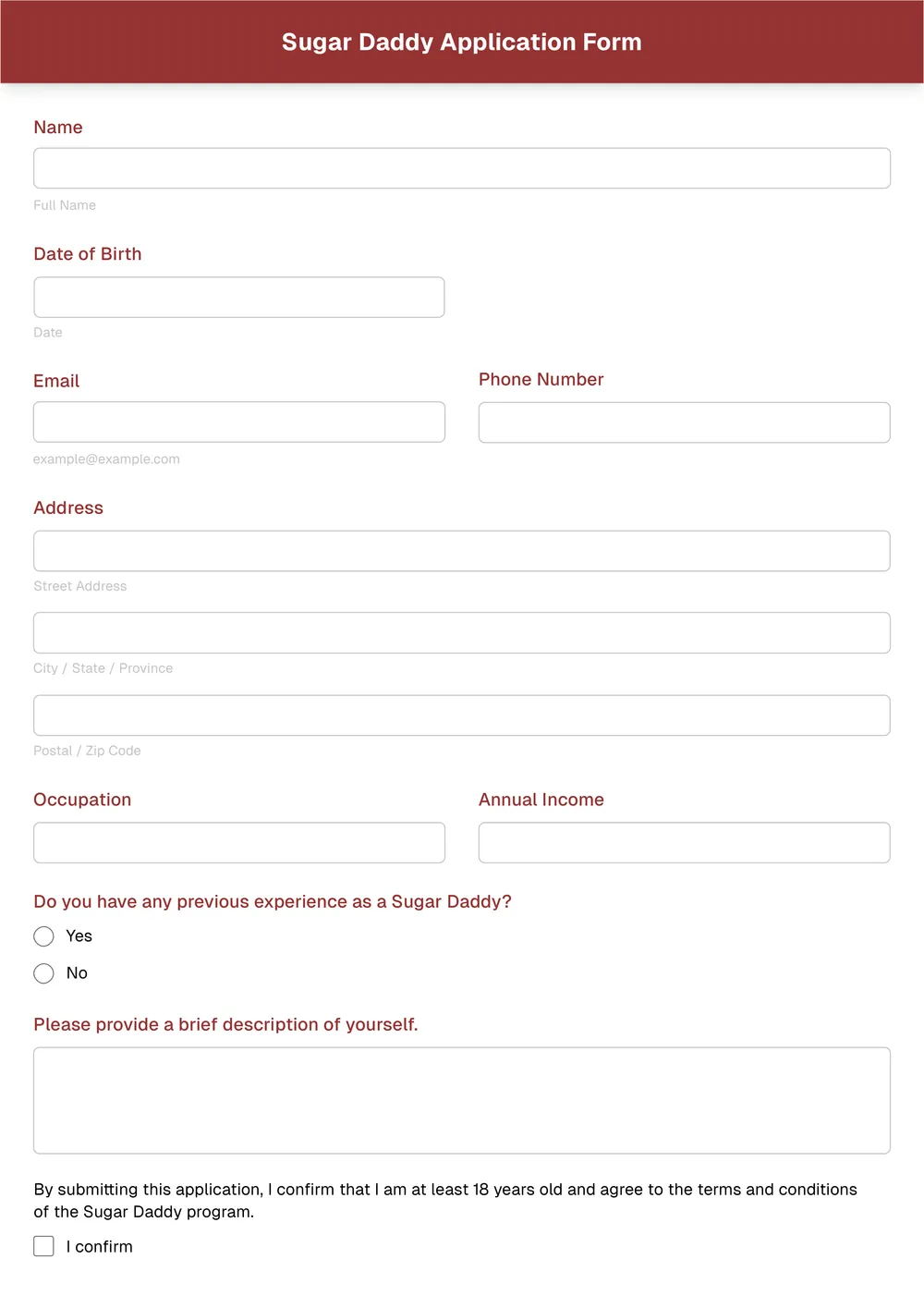sugar-daddy-application-form form