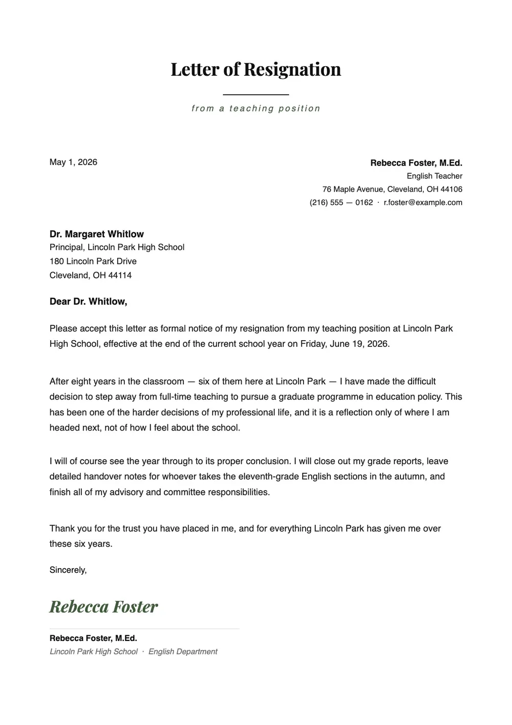 teacher-resignation-letter form