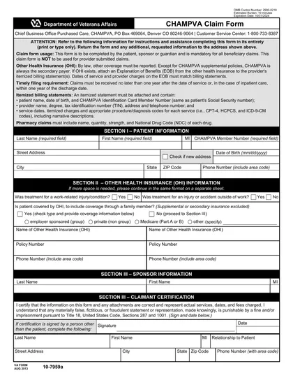 va-10-7959a form
