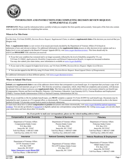 va-20-0995 form