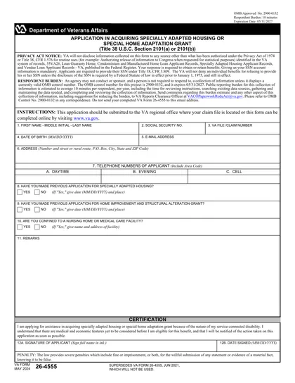 va-26-4555 form