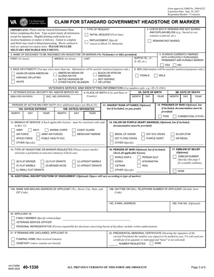 va-40-1330 form