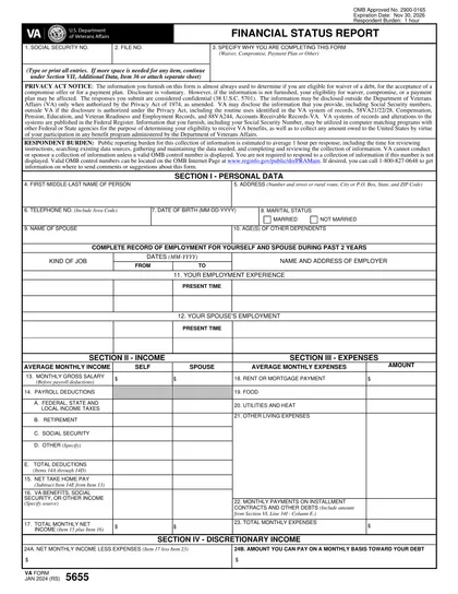 va-5655 form