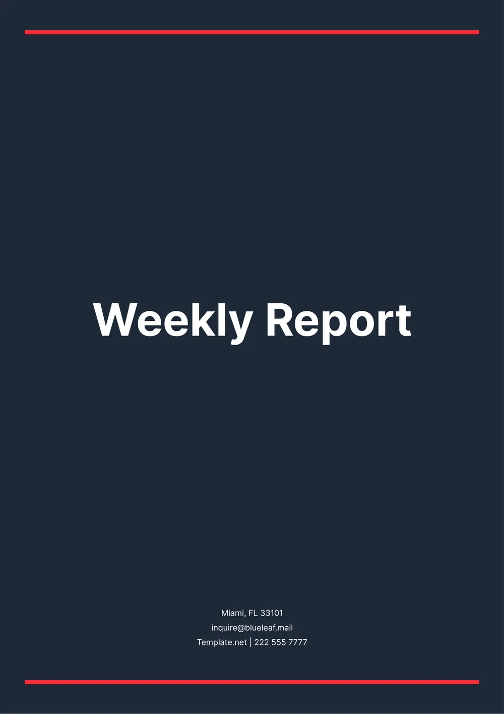 weekly-report form